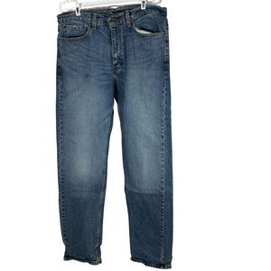 Levis 505 Original Fit Mens Jeans W36 L36 Medium Wash Denim Straight Leg